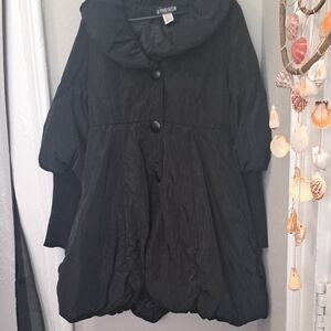 The Pyramid Collection Black Coture Bubble Puffer Coat